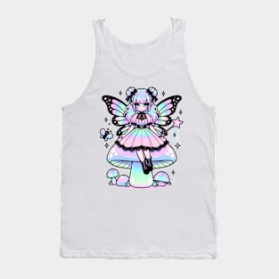 Pastel Goth Fairy Emo Girl Chibi Kawaii Holographic Cute Tank Top